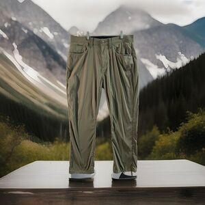 Eddie Bauer Pants Mens 34 X 30 Olive Green Hiking Outdoors Trousers